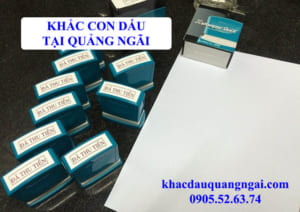 Khắc dấu tại Quảng Ngãi