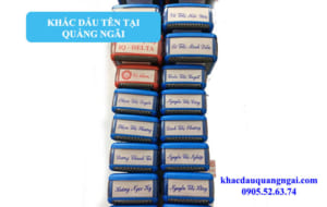 Khắc dấu tên tại Quảng Ngãi