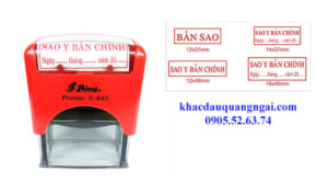 Khắc dấu bản sao tại Quảng Ngãi