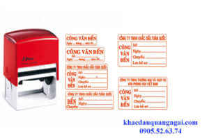 Khắc dấu công văn đến tại Quảng Ngãi