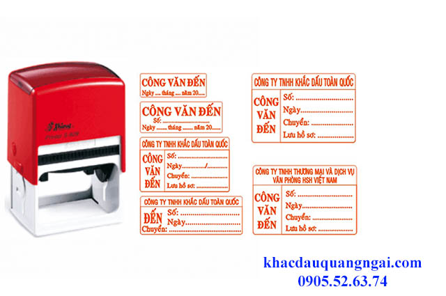 Khắc dấu công văn đến tại Quảng Ngãi