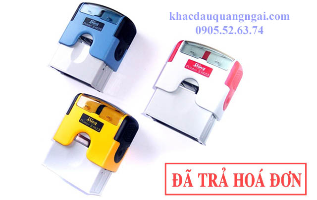 Khắc dấu đã trả hóa đơn tại Quảng Ngãi