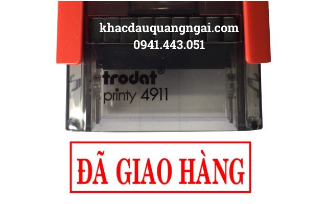 Khắc dấu đã giao hàng tại Quảng Ngãi