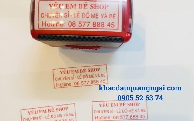 Khắc dấu hotline tại Quảng Ngãi