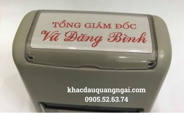 Khắc dấu tổng giám đốc tại Quảng Ngãi