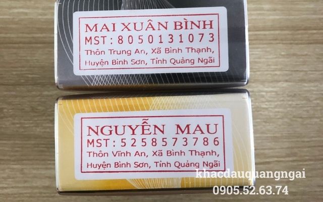 Các con dấu cần thiết cho cửa hàng