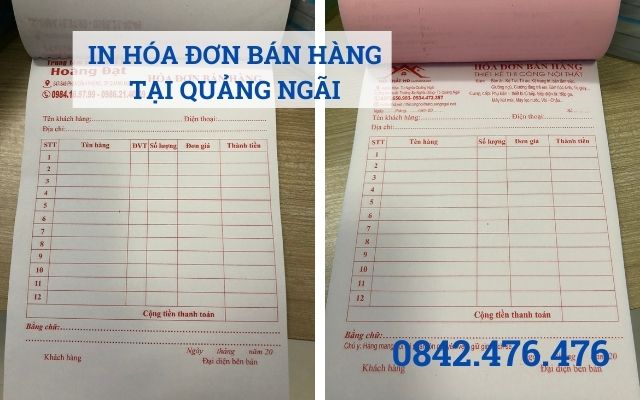 IN HÓA ĐƠN BÁN HÀNG TẠI QUẢNG NGÃI