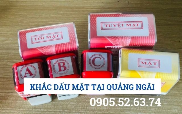 KHẮC DẤU MẬT TẠI QUẢNG NGÃI