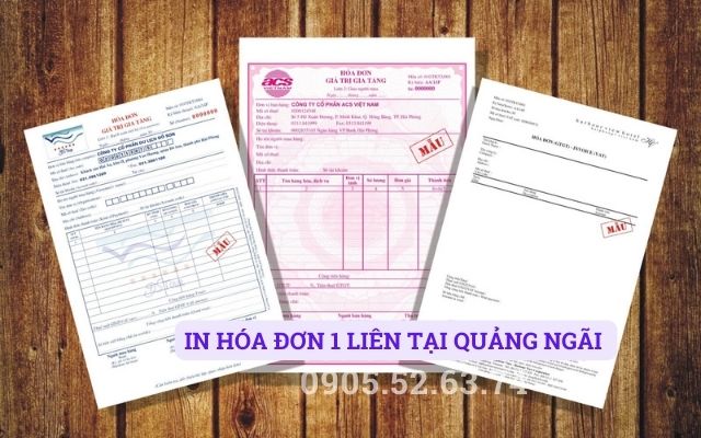 IN HÓA ĐƠN 1 LIÊN TẠI QUẢNG NGÃI