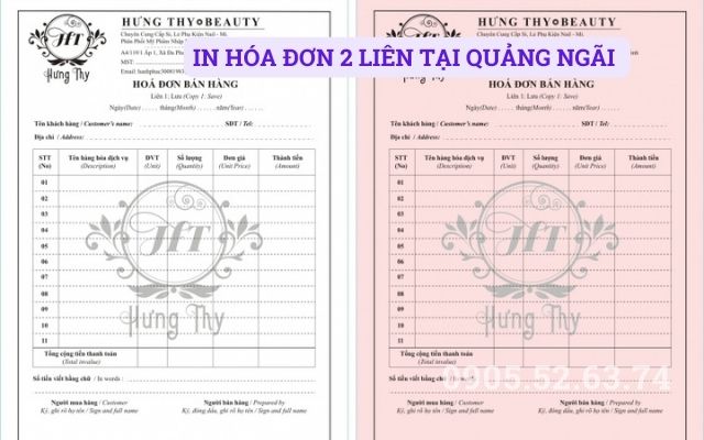 IN HÓA ĐƠN 2 LIÊN TẠI QUẢNG NGÃI