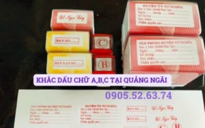 KHẮC DẤU CHỮ A,B,C TẠI QUẢNG NGÃI