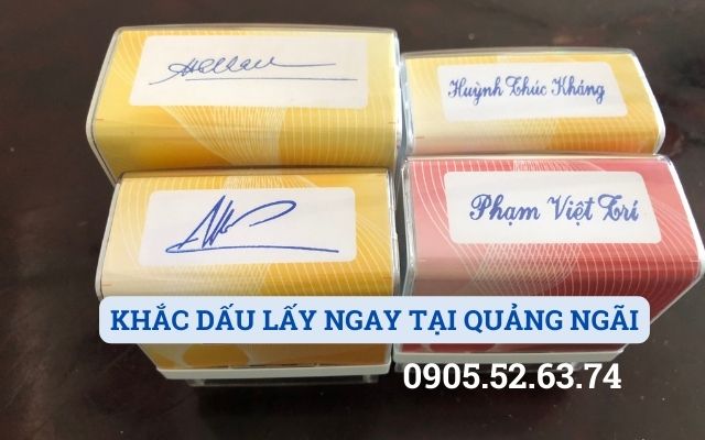 KHẮC DẤU LẤY NGAY TẠI QUẢNG NGÃI