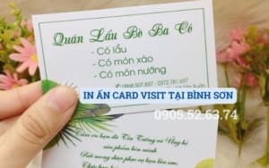 IN ẤN CARD VISIT TẠI BÌNH SƠN