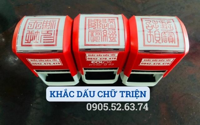 KHẮC DẤU CHỮ TRIỆN