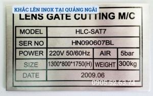 KHẮC LÊN INOX TẠI QUẢNG NGÃI