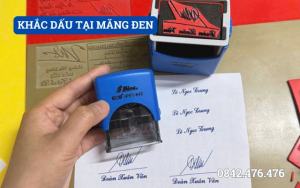 KHẮC DẤU TẠI MĂNG ĐEN