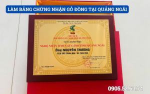 LÀM BẢNG CHỨNG NHẬN GỖ ĐỒNG TẠI QUẢNG NGÃI