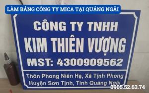 LÀM BẢNG CÔNG TY MICA TẠI QUẢNG NGÃI