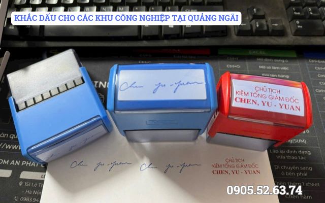KHẮC DẤU CHO CÁC KHU CÔNG NGHIỆP TẠI QUẢNG NGÃI